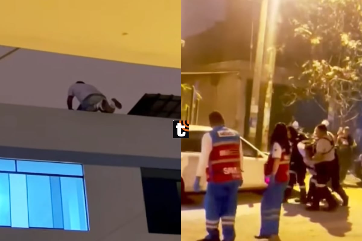 Hombre ataca con cuchillo al padre de los hijos de su pareja y luego amenaza con lanzarse de un cuarto piso en SMP.