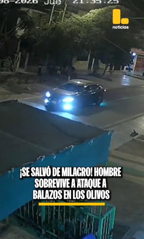 Un auto llegó con dos sujetos antes de cometer el ataque a un hombre. Al verlo, uno de ellos descendió.