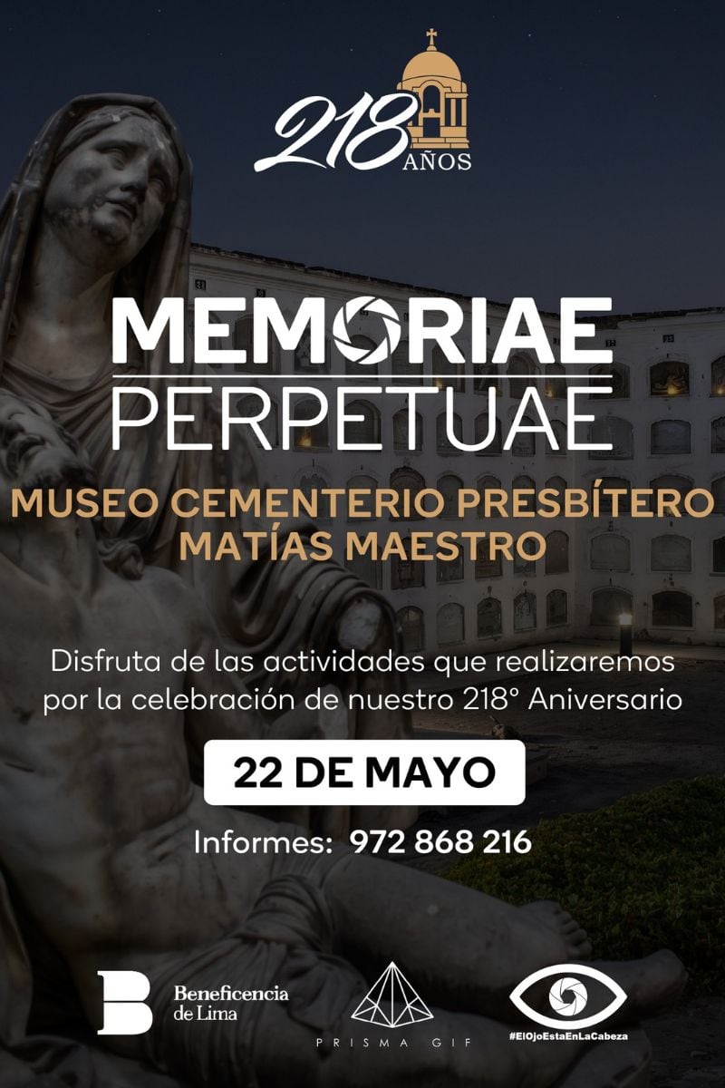 Los visitantes podrán recorrer mausoleos históricos, participar en charlas culturales. Foto: Beneficencia de Lima.
