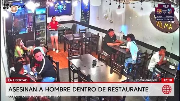 Extranjero se encontraba en una mesa con otra persona cuando irrumpieron los sicarios. Foto: América Noticias