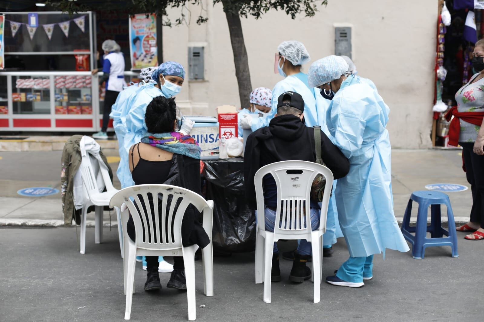 El sector Salud exhorta a la población a participar de las actividades del mes morado cumpliendo las medidas de prevención frente a la pandemia. Foto: César Bueno/@photo.gec