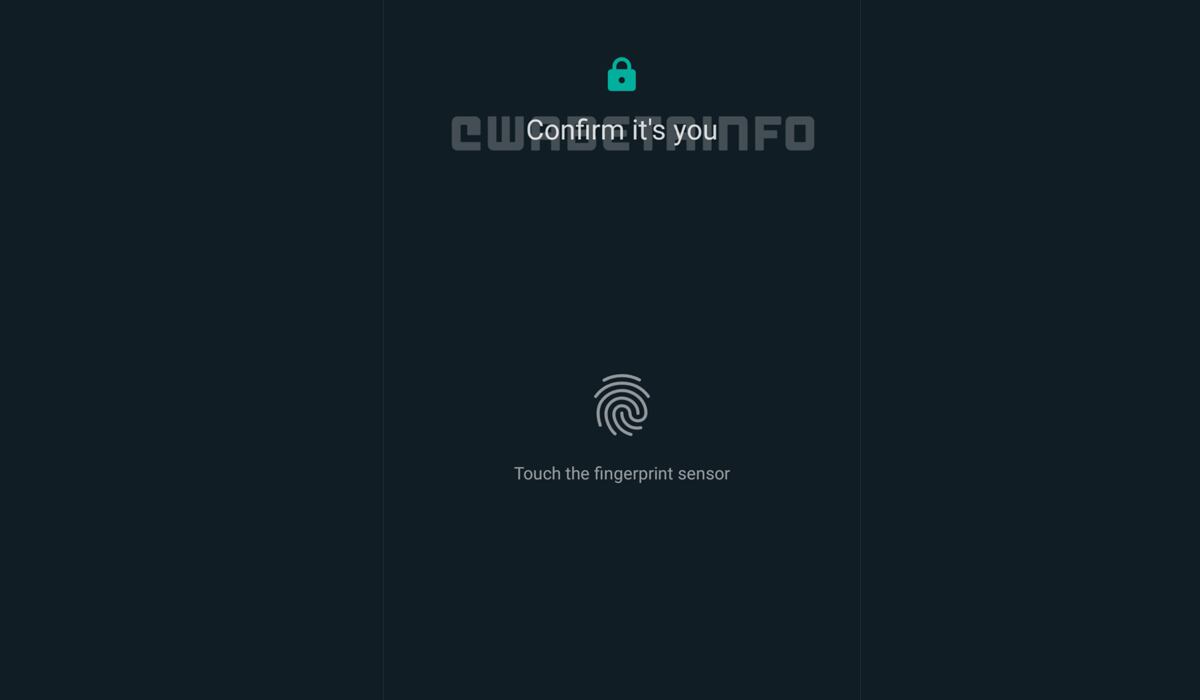 De esta forma podrás abrir WhatsApp Web utilizando tu huella dactilar. (Foto: WaBeta Info)