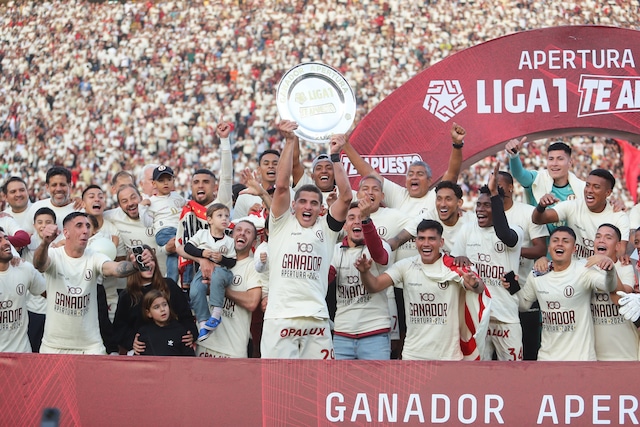 Celebración de Universitario como ganador del Torneo Apertura (Fotos: Jesús Saucedo)