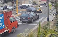 Surco: Inspectora de tránsito es embestida por automóvil en nueva Vía Expresa Sur | VIDEO