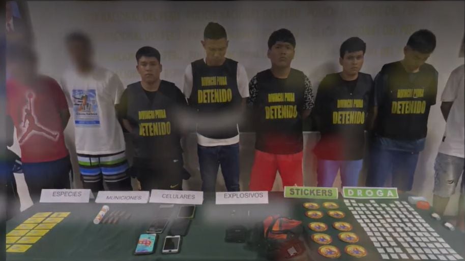 Diez presuntos integrantes, entre ellos menores de edad, fueron capturados.