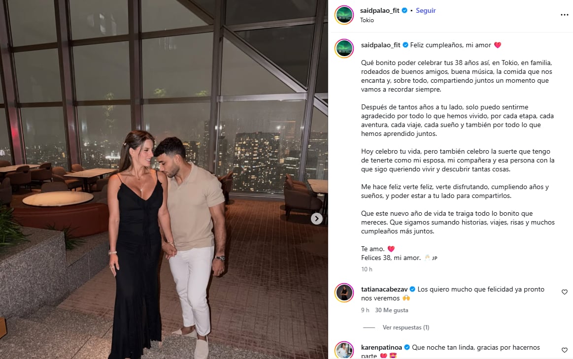 Said Palao dedica peculiar mensaje a Alejandra Baigorria luego que ella lo defendió de las críticas.