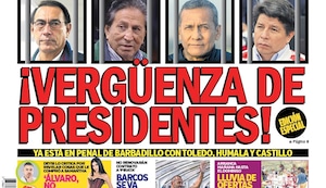 ¡VERGÜENZA DE PRESIDENTES!