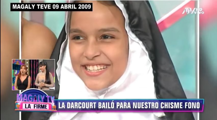 Daniela Darcourt también llevó clases de canto en el coro ‘Ángeles’ de Marita Cabanillas. (Foto: Captura)