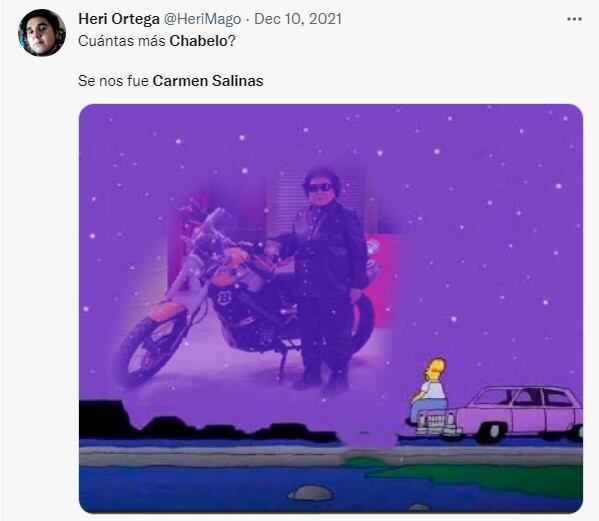Lejos de zanjar el tema sobre la muerte de la actriz, los internautas siguieron ironizando la longevidad del Chabelo. (Foto: Heri Ortega/Twitter)