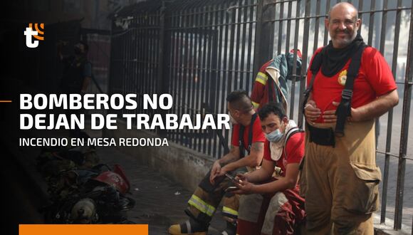 Incendio en Mesa Redonda: Bomberos continúan realizando su trabajo en almacén de plásticos