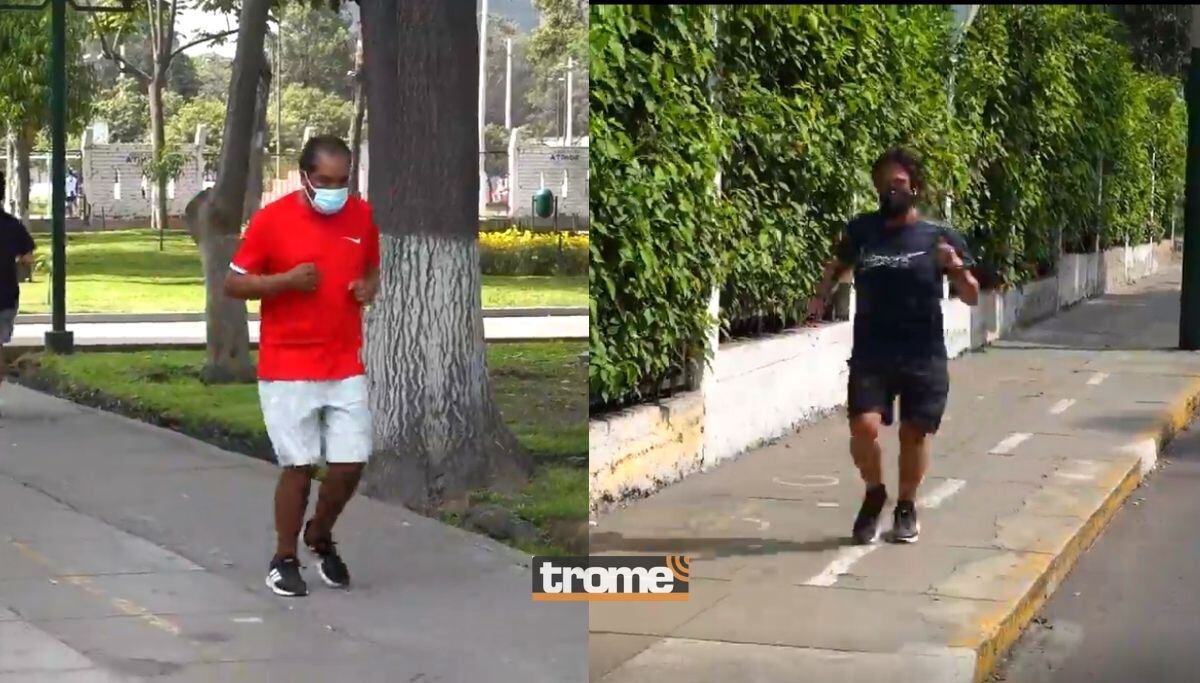 Alan Diez y Jaime Chincha dos estilos distinto en plena carrera (@rpp)