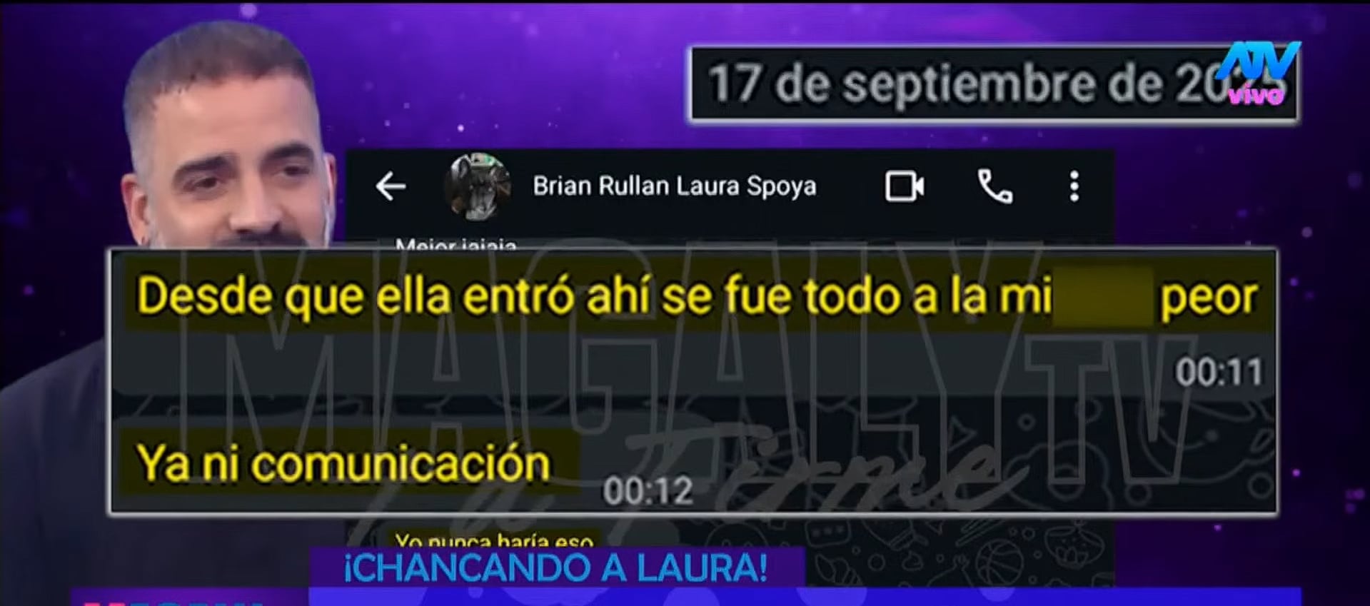 Conversación del mexicano con un reportero de Magaly Medina. (Fuente: ATV)