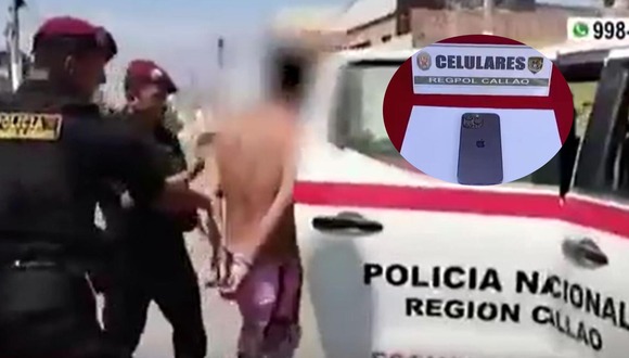 Callao: Detienen a padre e hijo por robar celular.