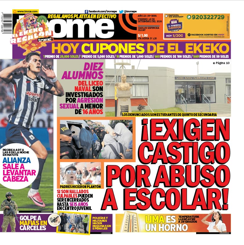 ¡EXIGEN CASTIGO POR ABUSO A ESCOLAR!