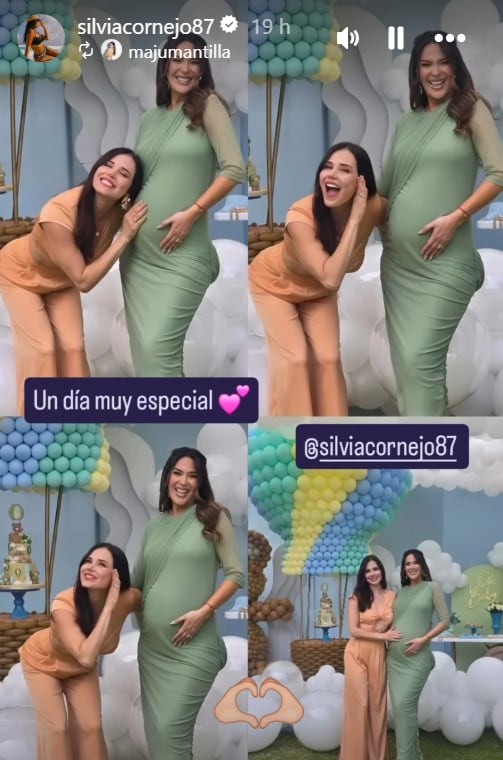 Maju Mantilla compartió fotos del baby shower de su amiga Silvia Cornejo. Jean Paul Gabuteau fue el gran ausente.