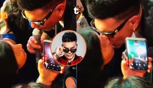 ‘Tomate’ Barraza se defiende tras polémico beso a fan en show en colegio de mujeres