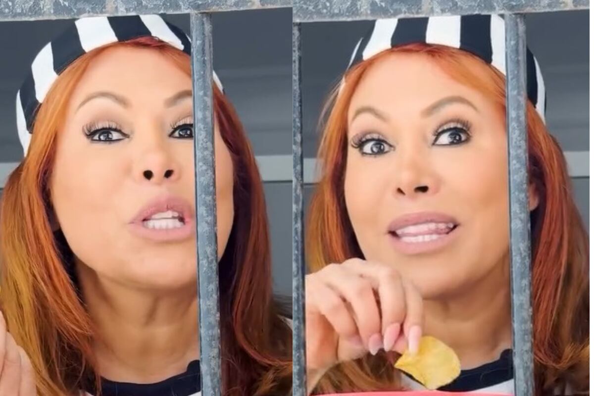 Magaly Medina apareció con ropa de presa