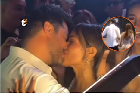 Shirley Arica y Pablo Heredia se dan apasionado beso y se van de la mano tras fiesta: ¿Oficializaron?