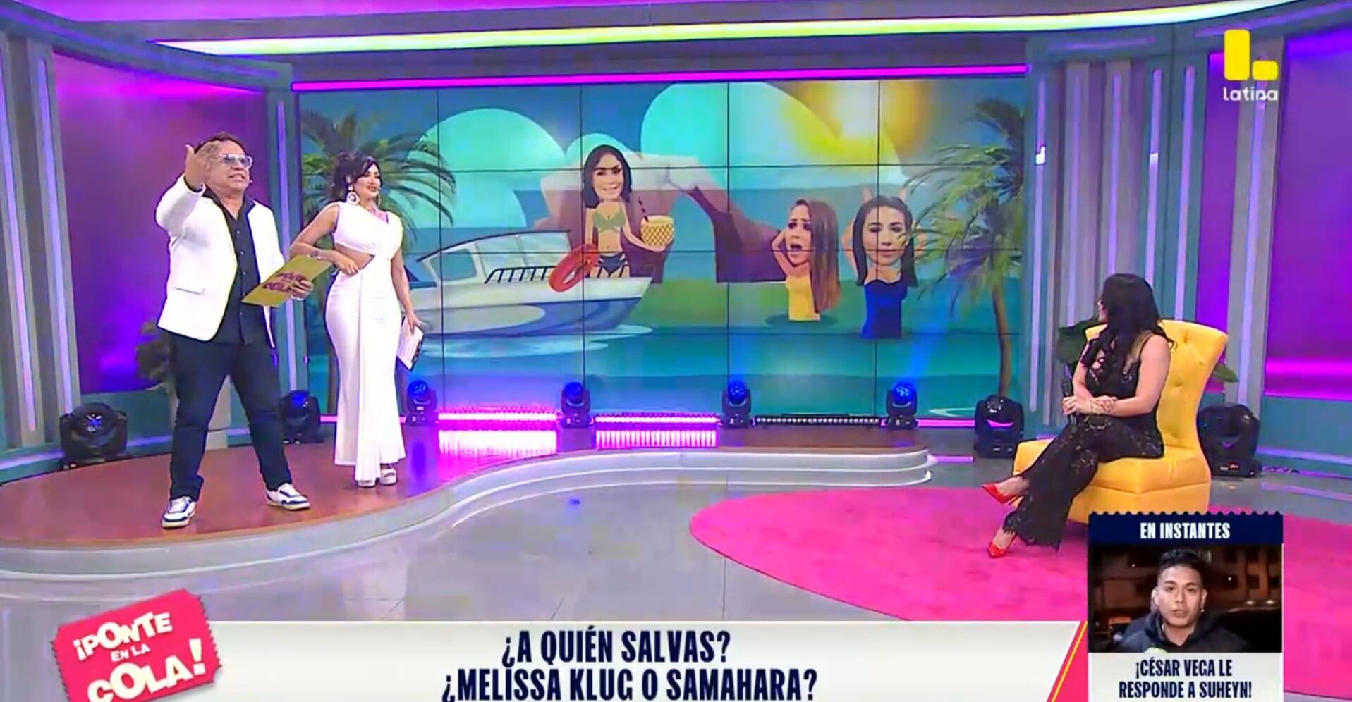 La exbailarina señaló por qué salvaría a la influencer por sobre su madre. (Foto: Latina)