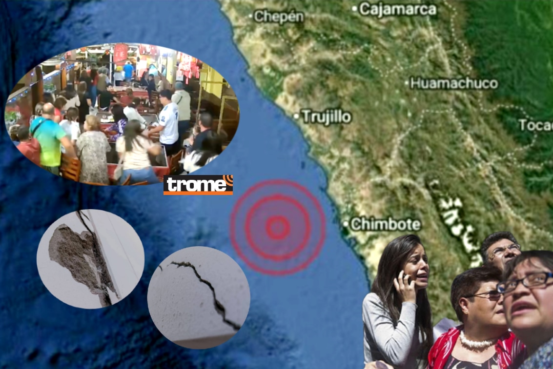 Tras el fuerte temblor de magnitud 6 en Chimbote siguen las réplicas. IGP enfatiza sobre el riesgo del silencio sísmico en la costa peruana. (Foto composición. Isabel Medina / Trome).