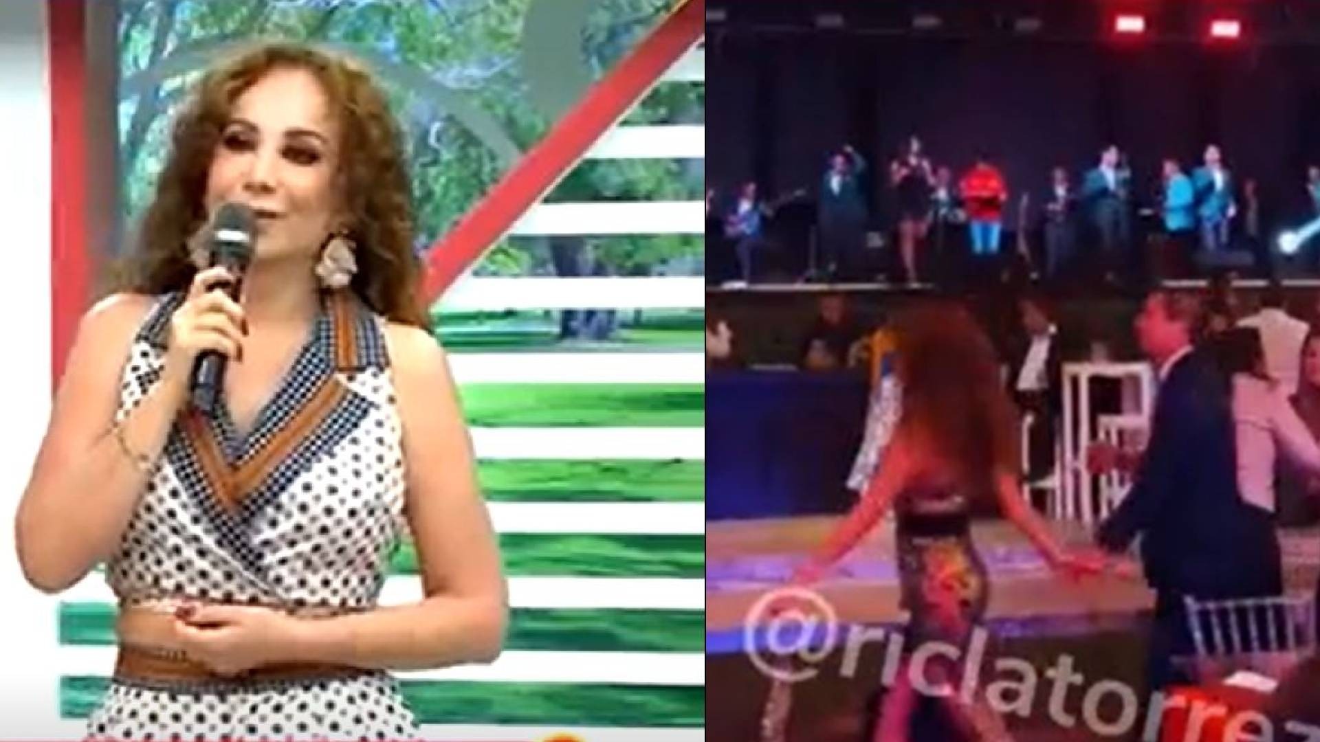 Janet Barboza se pasea de la mano con misterioso galán en fiesta de suegra de Brunella Horna.