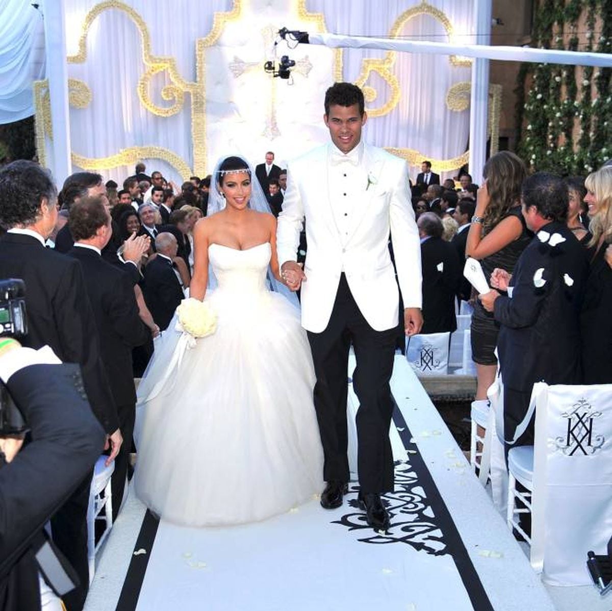 Durante su boda con Kris Humphries, el exjugador de la NBA (Foto: Cordon Press)