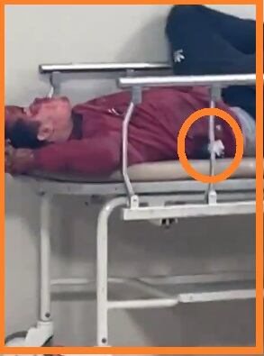 Heridos llevaba dos granadas en su poder. (Captura)