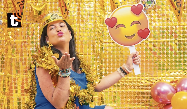 Daniela nos deseó un año lleno de más éxitos y “sigan liderando en el mundo del espectáculo con sus primicias”. Foto: Allengino Quintana