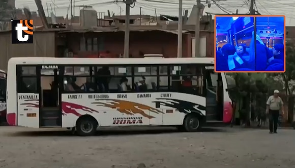 Balean bus en el Callao