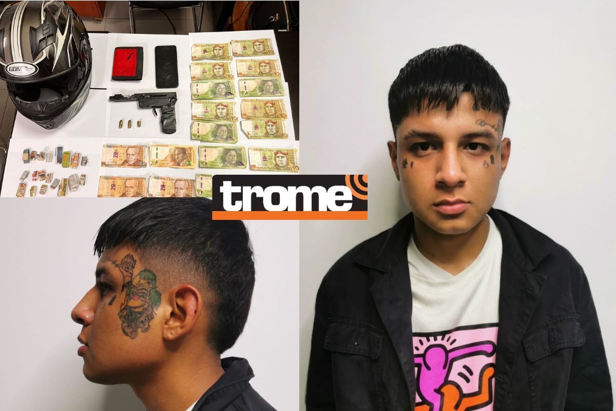 Detenido permanece en la División de Investigación de Robos de la Dirincri. La Policía pidió que si alguna víctima lo reconoce se acerque a las oficinas de esta unidad, en el jirón España, Cercado de Lima. | Composición: Diario Trome