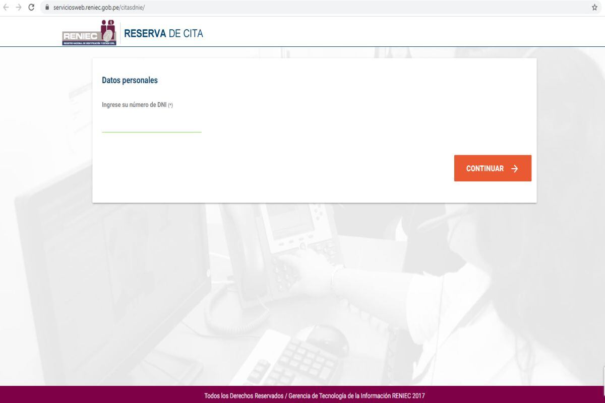 Tanto en Reniec como en los centros MAC, para la atención presencial deberá solicitar una cita. Reniec ha diseñado un módulo de citas virtual. (Foto: Reniec)
