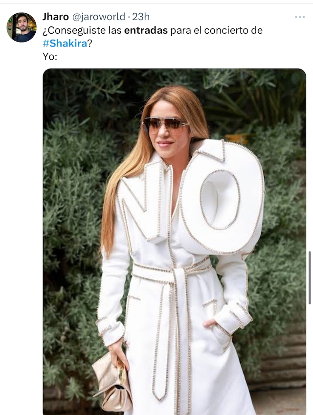 Shakira y los memes que dejó la venta de entradas para conciertos. (Fotos: Trome - Twitter)