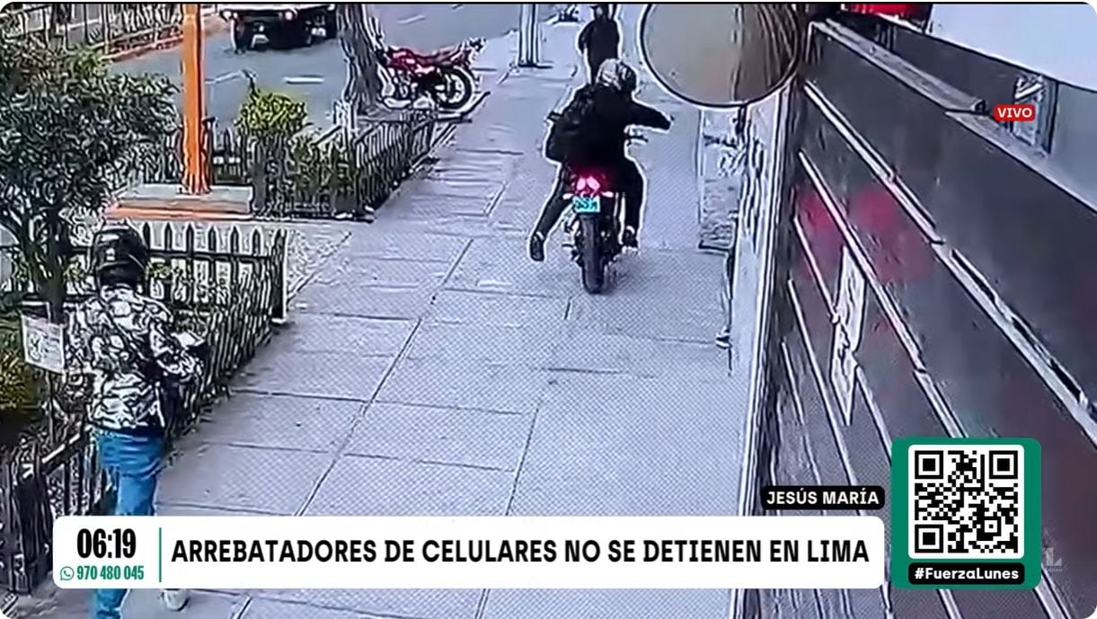 Roban celular con Yape abierto. Foto: Latina