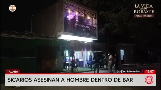 Sicarios asesinan a balazos a hombre dentro de segundo piso de este local en Talara. Foto: América noticias
