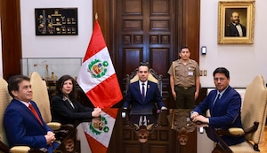 Presidente José Jerí se reunió con la presidenta del Poder Judicial y el Fiscal de la Nación para coordinar acciones contra la delincuencia