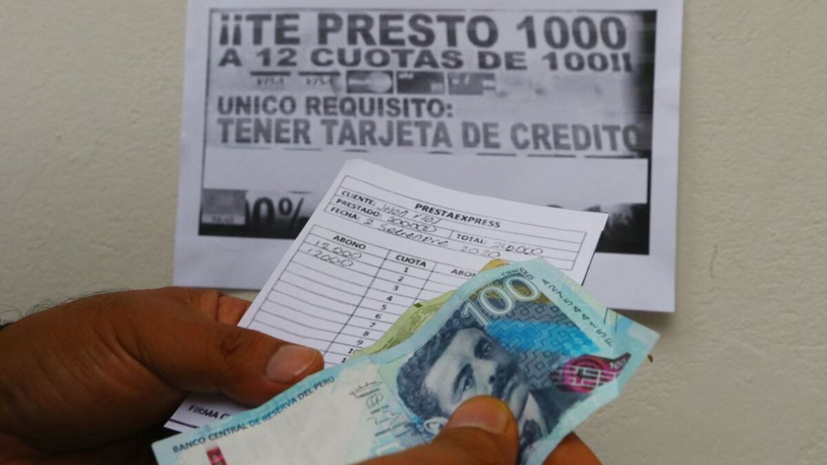 Préstamos 'Gota a Gota' amenazan estabilidad financiera. (Foto: Andina)