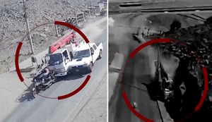 Accidente en ‘Pasamayito’: camión fuera de control se vuelca tras múltiple choque