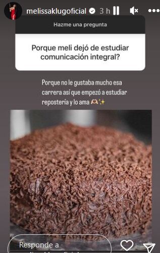 Melissa Klug revela por qué su hija decidió dejar la universidad.