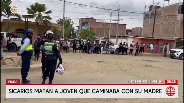 Asesinan a hombre frente a su madre en el asentamiento humano en Piura. Foto: América Noticias