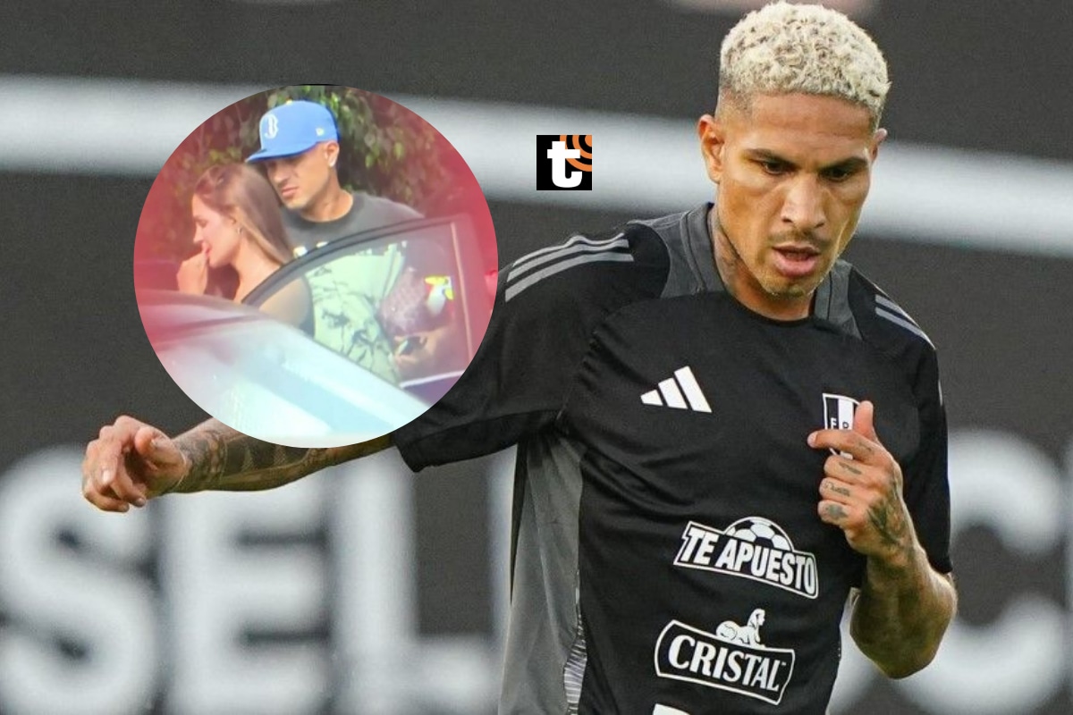 Ana Paula Consorte ingresó al estacionamiento de la Videna con Paolo Guerrero, que realizó su primera práctica.