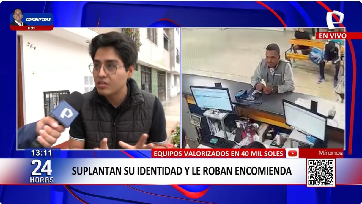 Denuncia que retiraron encomienda de 40 mil soles con DNI clonado en agencia