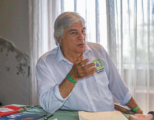 Fernando Olivera, excongresista y exministro de Justicia. Postula por el Frente Esperanza. (Fotos: César Bueno / @photo.gec)
