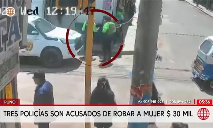 Acusan a tres policías de robar 30 mil dólares a mujer. Foto y video: América Noticias