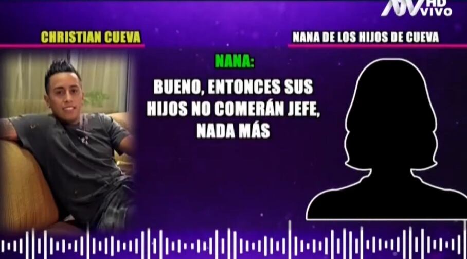 Audios de Cueva con la nana de sus hijos