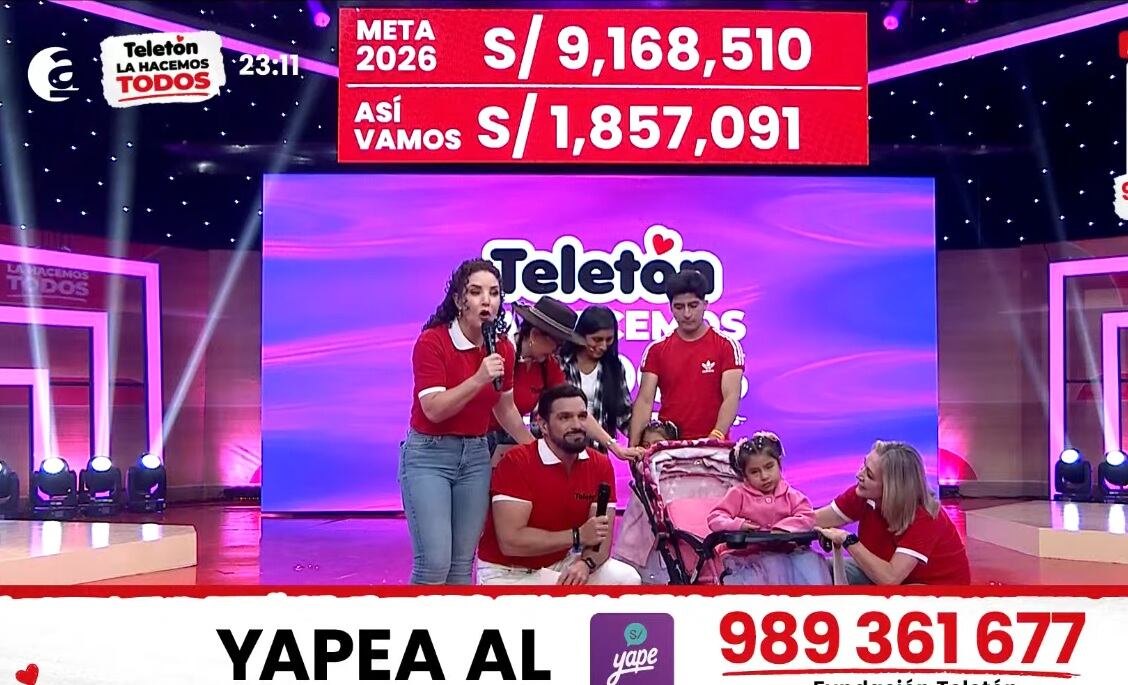 Teletón 2026 arrancó con la meta de recaudar 9,168,510 soles