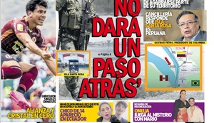 ‘PERÚ NO DARÁ UN PASO ATRÁS’