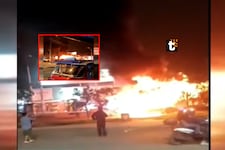 ¡Genera alarma! Bus del Corredor Morado se incendia en San Juan de Lurigancho