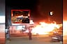 ¡Genera alarma! Bus del Corredor Morado se incendia en San Juan de Lurigancho