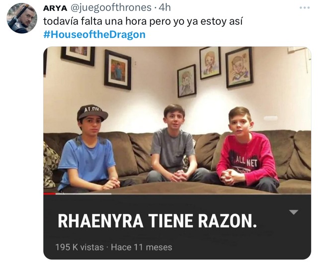 TROME | HOUSE OF THE DRAGON: los memes del estreno de la segunda temporada (Foto: Twitter)