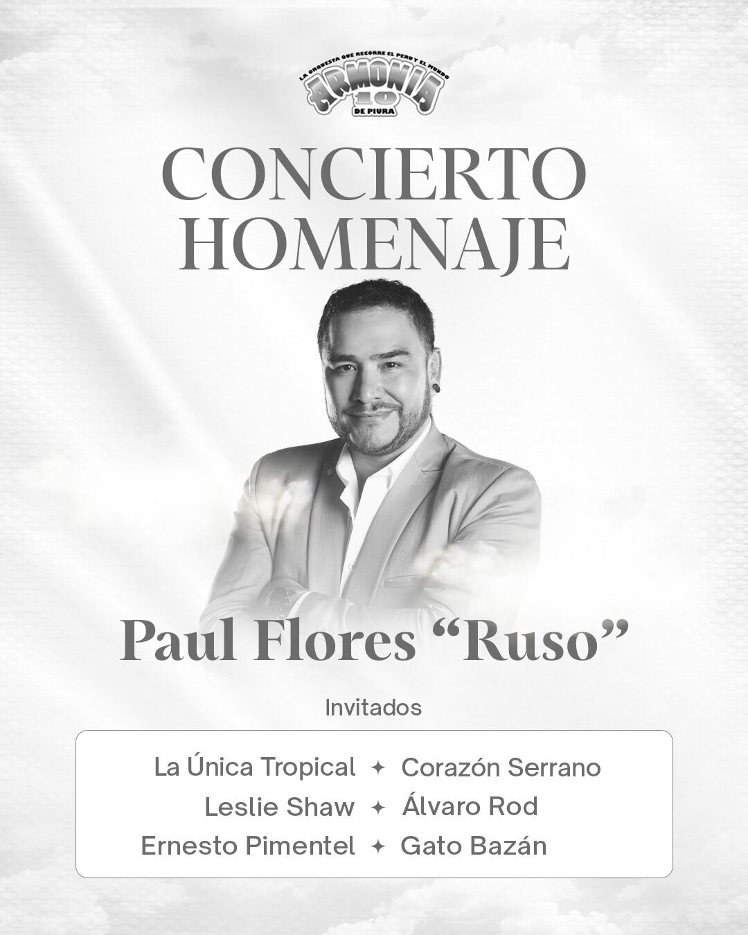 Concierto por Paul Flores, vocalista de Armonía 10